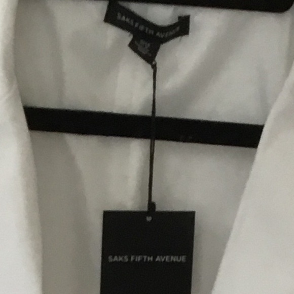 Saks Fifth Avenue White Blazer, NWT, Size Large - Picture 6 of 6
